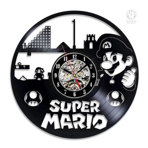 Horloge vinyle Super Mario