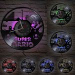 Horloge Vinyle Super Mario avec éclairage LED