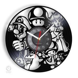 Horloge Vinyle Team Mario