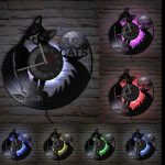 Horloge murale en vinyle stylée pour passionnés de musique
