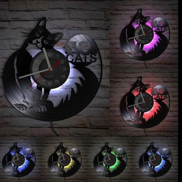 Horloge murale en vinyle stylée pour passionnés de musique