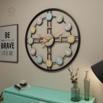 Horloge vintage XXL avec chiffres romains