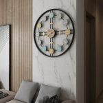 Horloge murale XXL au style rétro