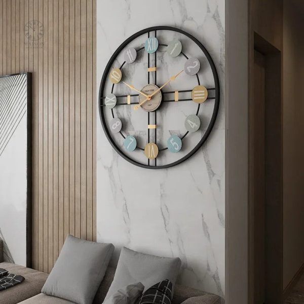Horloge murale XXL au style rétro