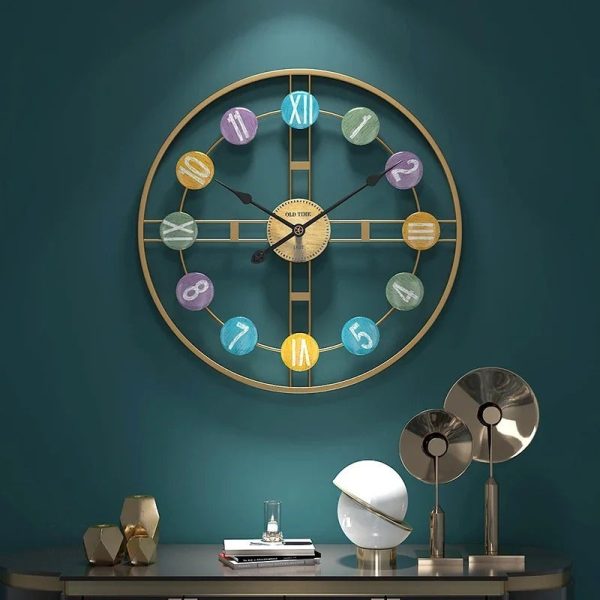 Horloge XXL au look ancien pour décoration