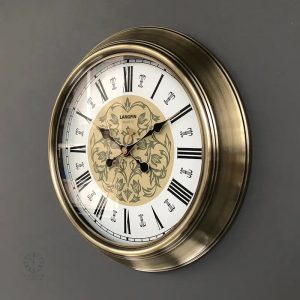 Horloge ancienne murale vintage en bois décoratif
