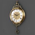 Horloge décorative vintage avec motif floral