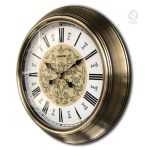 Horloge murale vintage avec finitions patinées