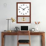 Horloge en bois rustique élégante