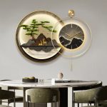 Horloge design murale en style contemporain