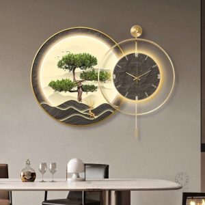 Horloge design murale minimaliste pour décoration intérieure