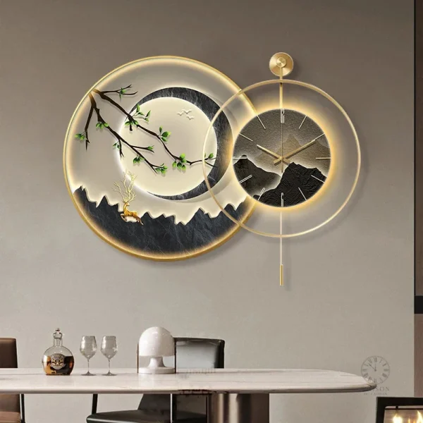 Horloge murale au design artistique et unique