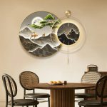 Horloge murale élégante pour salon ou bureau