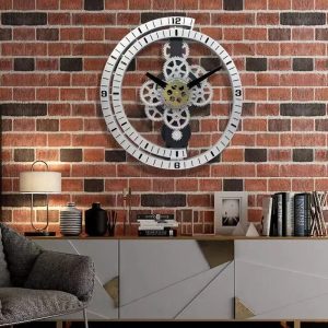 Horloge rétro au style industriel pour décoration