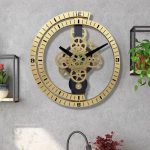 Horloge murale au style industriel chic et moderne