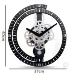 Horloge industrielle avec finition vieillie et patinée