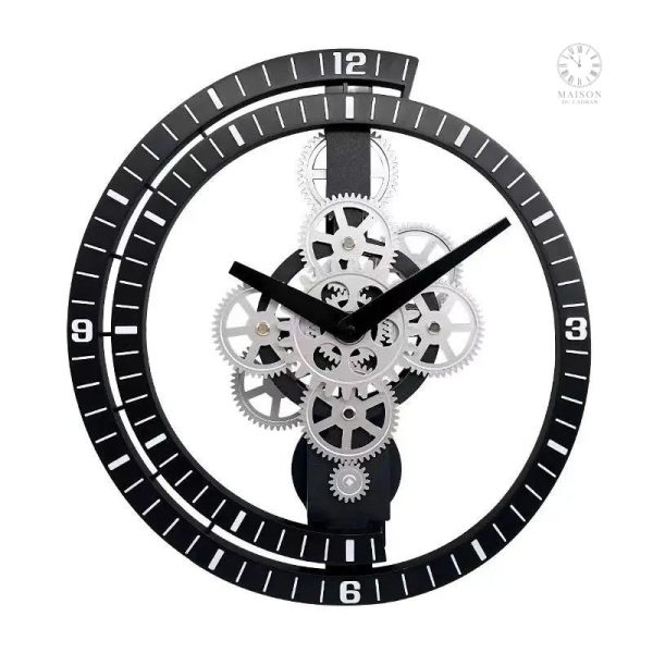 Horloge au style industriel pour un intérieur contemporain