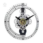 Horloge murale en métal au charme vintage industriel