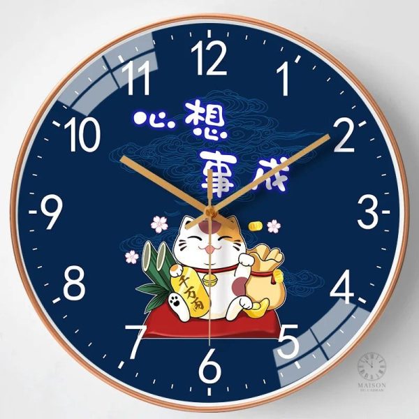 Horloge murale chat, un accessoire tendance pour votre intérieur