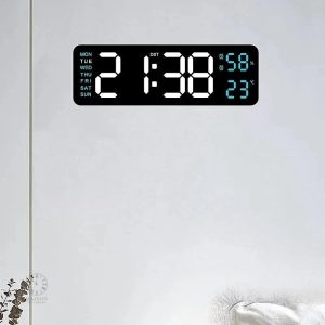 Horloge numérique avec affichage LED clair