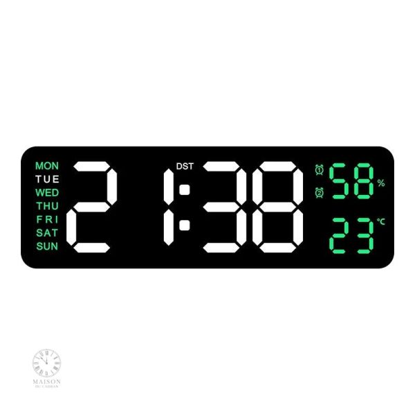 Horloge numérique compacte pour espace de travail