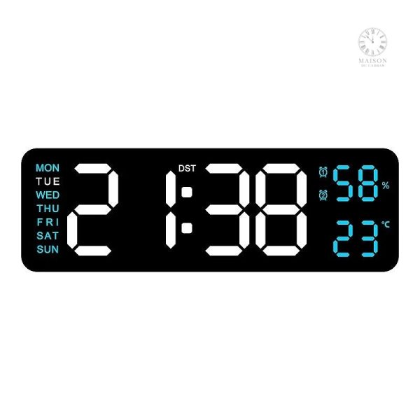 Horloge numérique avec format 12/24 heures
