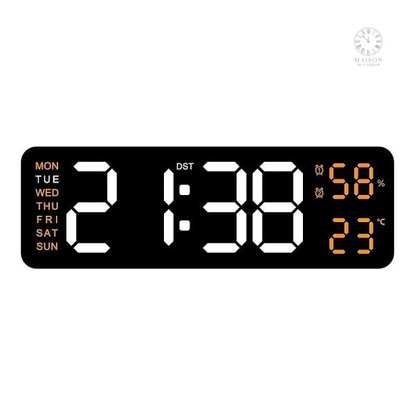 Horloge numérique de table avec grande lisibilité