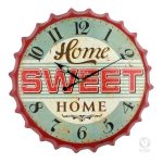 Horloge décorative au design nostalgique