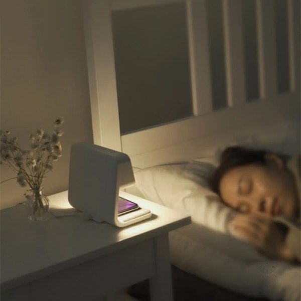 Design élégant de lampe réveil avec affichage numérique