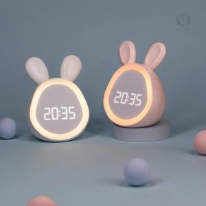 Lapin Réveil pour enfants, design ludique et coloré