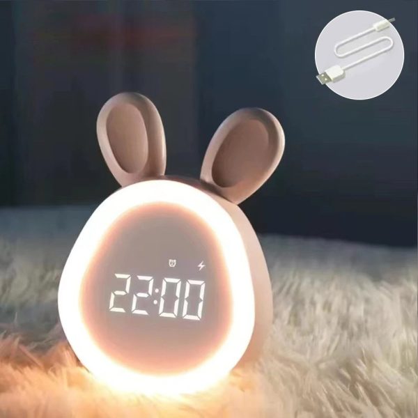 Réveil enfant lapin, aide au réveil en douceur