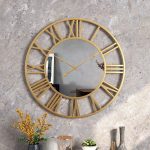 Miroir avec horloge intégrée pour décoration intérieure