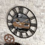 Horloge murale miroir, accessoire décoratif polyvalent