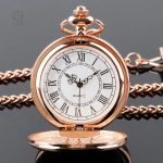 Montre à gousset artisanale en acier