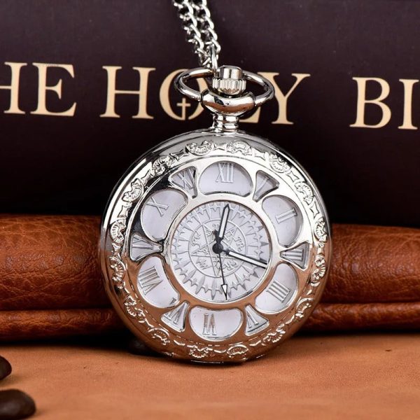 Montre à Gousset Argentée élégante et intemporelle