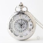 Élégante Montre à Gousset en métal argenté