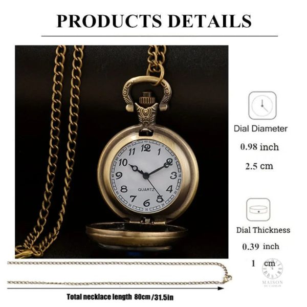Montre à Gousset classique avec touche bohème