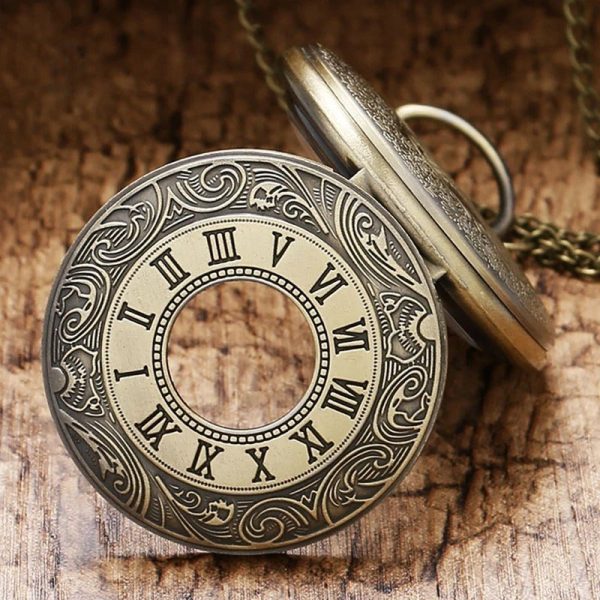 Montre à gousset vintage en finition bronze