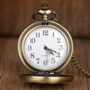 Montre gousset avec motif floral délicat
