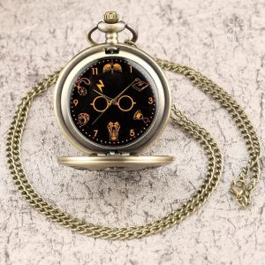 Montre à gousset à thème Harry Potter, style vintage