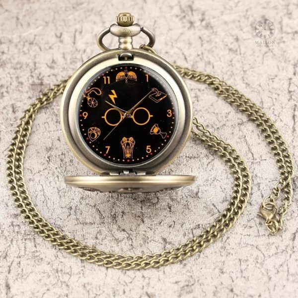 Montre à gousset à thème Harry Potter, style vintage