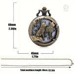 Montre à gousset originale avec motif animalier