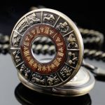 Montre à gousset avec mécanisme visible, style rétro