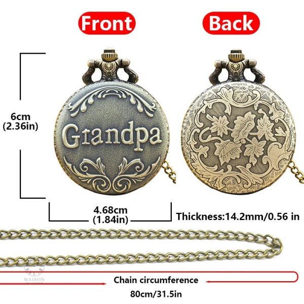 Montre à gousset élégante, idéale pour un cadeau mémorable