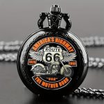 Montre à Gousset Route 66 élégante et vintage