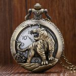 Montre à Gousset Tigre élégante et unique