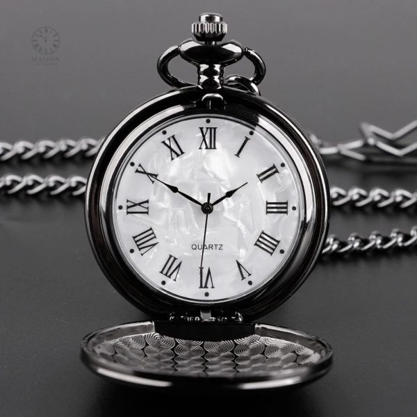 Montre Gousset avec chaîne, touche rétro chic