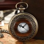 Montre Gousset en Bois et Métal