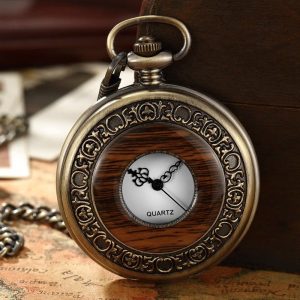 Montre Gousset en Bois et Métal