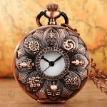 Montre Gousset Bronze Rose élégante et raffinée